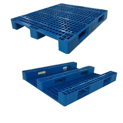 Single Deck 4 Way Entry HDPE Pallet Industrial Packaging for Large Warehouse Stacking