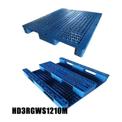 Single Deck 4 Way Entry HDPE Pallet Industrial Packaging for Large Warehouse Stacking