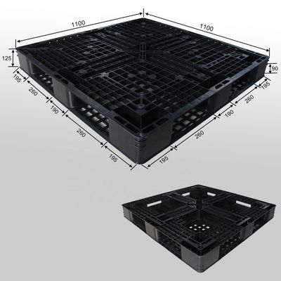 Recycled Plastic Pallet Dimensions in Philippines Single Faced Style No Racking