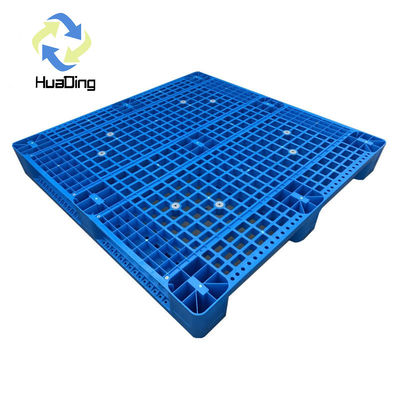 Blue Color Three Runners Plastic Pallet with Antislip Rubber Inserted Made by HUADING