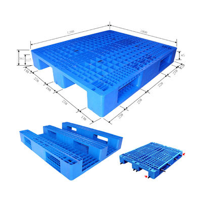 14.6kg HUADING 4-Way Grid Plastic Pallet Moisture Proof Static Load 6T for Logistics