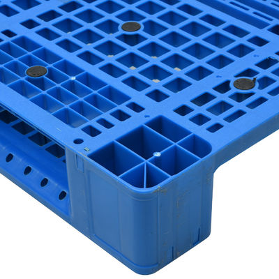HUADING Heavy Duty Single Face Blue HDPE Euro Plastic Pallet with Steel Reinforcement
