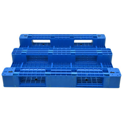 HUADING Heavy Duty Single Face Blue HDPE Euro Plastic Pallet with Steel Reinforcement