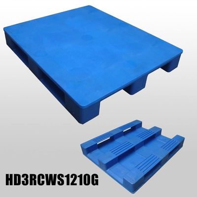 HUADING HDPE Floor Plastic Pallet for Warehouse Racking Single Faced Style 4-way Entry