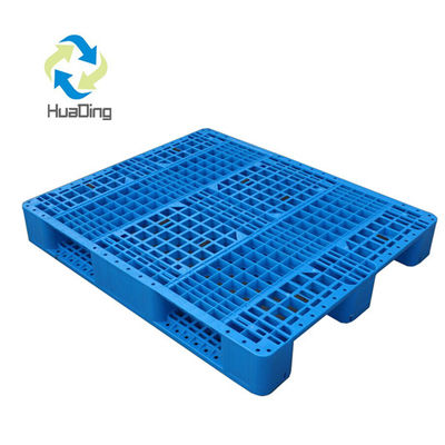 Single Faced HUADING 1210 Three Runners Recycled Plastic Pallet for Logistic Shipping