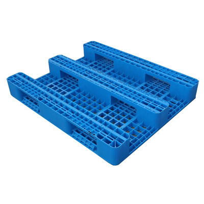 Single Faced HUADING 1210 Three Runners Recycled Plastic Pallet for Logistic Shipping