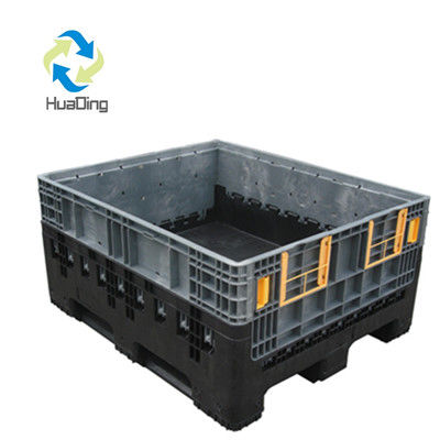 Large Heavy Duty Vented Collapsible Plastic Pallet Box for Apple and Vegetable Storage