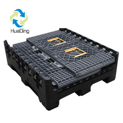 Large Heavy Duty Vented Collapsible Plastic Pallet Box for Apple and Vegetable Storage