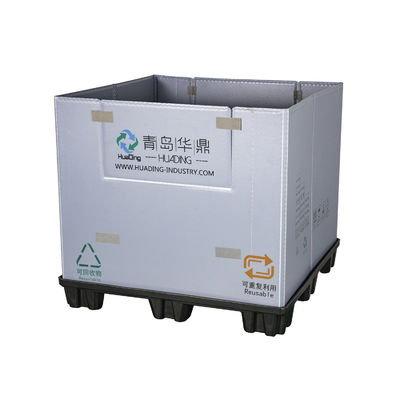 Collapsible Custom HDPE Gaylord Box Pallet Solution for Automotive Battery Packaging