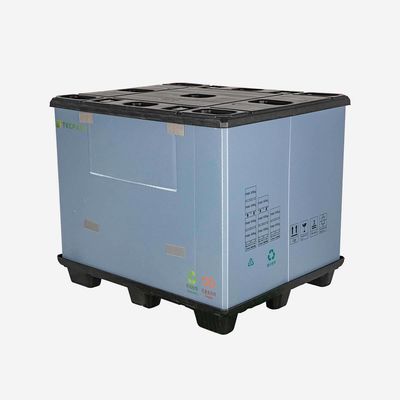 Twin-Sheet Plastic Sleeve Boxes HUADING 1200*1000 Hump Safety Stop Type with HDPE PP