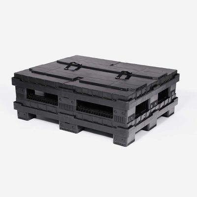 Twin-Sheet Plastic Sleeve Boxes HUADING 1200*1000 Hump Safety Stop Type with HDPE PP