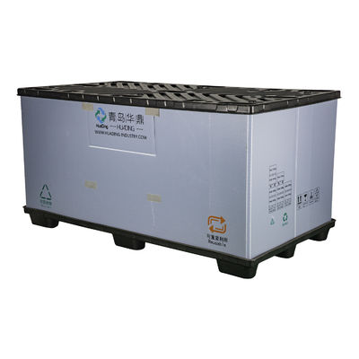 Large OEM Turnover Vehicle Packaging Heavy Duty Plastic Pallet Box with Logo Design