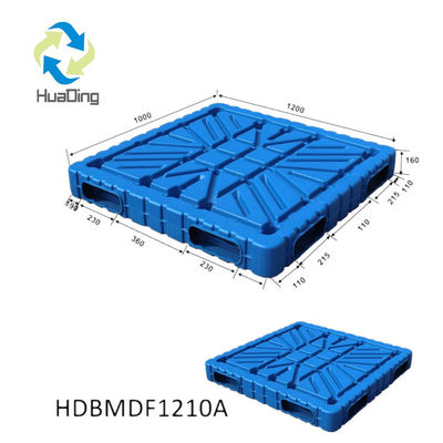Industrial Pallet with Double Faced Sides Dynamic Load 2 T Heavy Duty Blow Molding