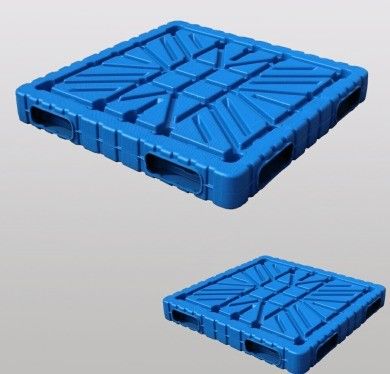 Industrial Pallet with Double Faced Sides Dynamic Load 2 T Heavy Duty Blow Molding