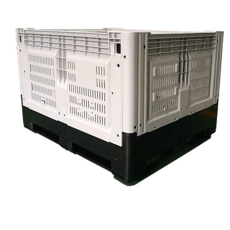 1200*1000*810mm Foldable Plastic Pallet Box Food Grade Container with 1T Dynamic Load