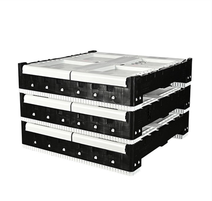 Single Faced HDPE Foldable Plastic Container Bin for Warehouse Storage in Australia