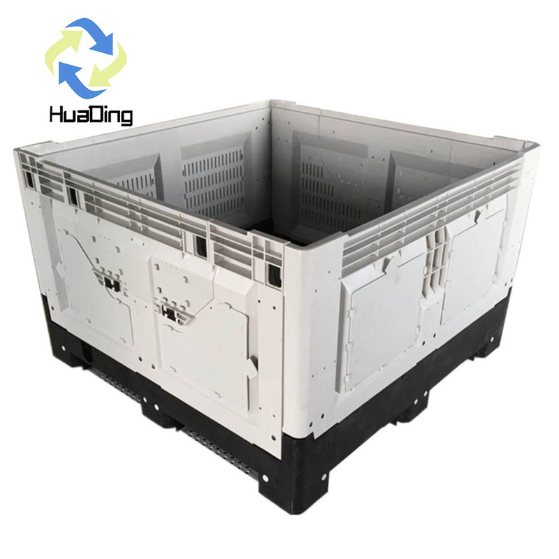Multi-Purpose Storage Solution Single Faced Style Collapsible Plastic Box Pallet